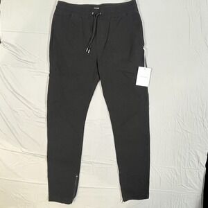 I Love Ugly Zespy 24 Pants Womens Large Black Slim Fit Tapered Leg Ankle Zip NEW